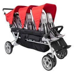 Image for Foundations Gaggle 6 Jamboree 6 Passenger Stroller, 71-1/2 x 33 x 41 Inches from School Specialty