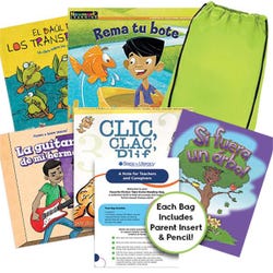 Image for Achieve It! Take Home Bag Favorite Fiction Book Collection, Spanish, Grade K, Set of 8 from School Specialty