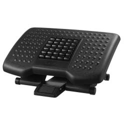 Image for Kantek Premium Height Adjustable Footrest with Rollers, Black from School Specialty