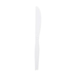 Image for Genuine Joe Heavy/Mediumweight Knife, Polystyrene, White, Pack of 100 from School Specialty