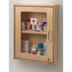 Image for Whitney Brothers Medicine First Aid Cabinet, 17 x 7-3/8 x 23-1/2 Inches from School Specialty