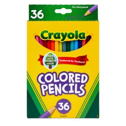 Crayola Full Size, 3.3 mm Thick Tip, Assorted Colors, Set of 36 Item Number 203198