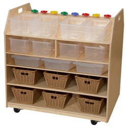 Image for Wood Designs Trolley Art Cart, 37 x 27 x 36 Inches from School Specialty