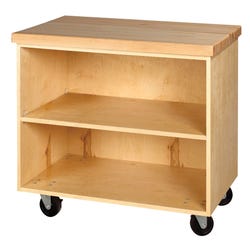 Image for Diversified Spaces Mobile Demonstration Cabinet, 36 x 24 x 34 Inches, Maple from School Specialty