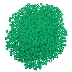 Image for Creativity Street Plastic Pony Beads, Green, Pack of 1000 from School Specialty