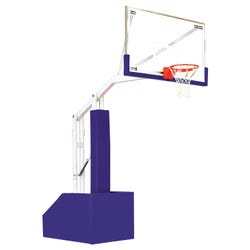 Bison T-Rex Club Portable Basketball System, 72 x 42 Inch Glass Backboard 4001414