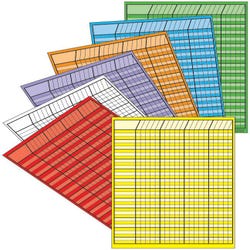 Image for Creative Shapes Etc Small Vertical Incentive Chart Set, Assorted Color, Set of 12 from School Specialty