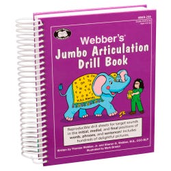 Image for Super Duper Webber’s Jumbo Articulation Drill Book, Book Only from School Specialty