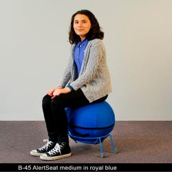 Image for AlertSeat Therapeutic Stability Ball Chair with Blue Base, Medium from School Specialty
