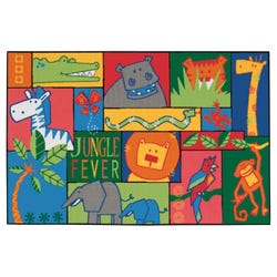 Carpets for Kids KID$Value Jungle Fever Rug, 4 x 6 Feet, Rectangle, Multicolored, Item Number 1464901