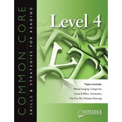 Image for Saddleback Common Core Skills and Strategies Reading Level 4 from School Specialty