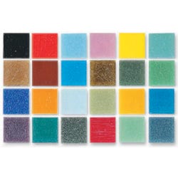 Image for Mosaic Mercantile Authentic Glass Mosaic Tiles, 3/8 Inch, Assorted Colors, 1 Pound from School Specialty