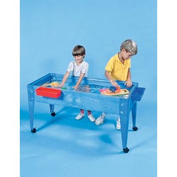 Image for ChildBrite Indoor/Outdoor Sand and Water Activity Table with Cover and Clear Liner, 46 x 21 x 24 Inches from School Specialty