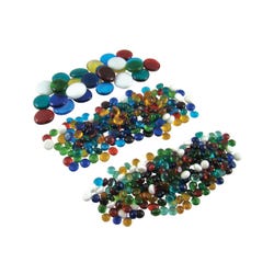 Image for Jennifer's Mosaics Glass Globs Assortment, Assorted Colors, 3 Pounds from School Specialty