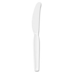 Image for Dixie Foods Durable Heavyweight Shatter Resistant Knife, Plastic, White, Pack of 100 from School Specialty