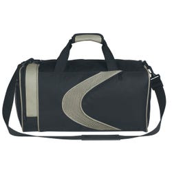 Sports Duffle Bag, Black with Gray Detail, Item Number 1559568
