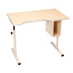 Image for Populas Adjustable Height Wheelchair-Accessible Laminate Desk, 40 x 24 x 23 - 33 Inches from School Specialty