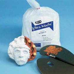 Image for Sax Non-Toxic Ultra Mache Modeling Material, 12 Pounds, White from School Specialty