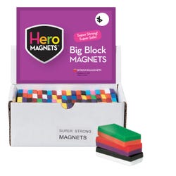 Image for Dowling Magnets Hero Magnets, Big Block, Set of 40 from School Specialty