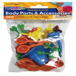 Image for Creativity Street Body Part Accessories for Dough and Clay, Set of 26 from School Specialty