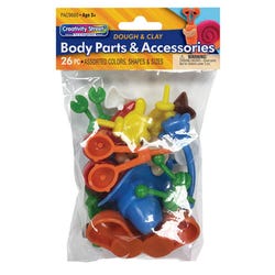 Image for Creativity Street Body Part Accessories for Dough and Clay, Set of 26 from School Specialty