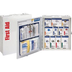 Image for First Aid Only Class A First Aid Cabinet, ANSI Medium Metal, White from School Specialty