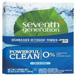 Image for Seventh Generation Biodegradable Dishwashing Detergent Powder, 45 Ounces, Unscented from School Specialty