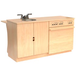Childcraft Modern Kitchen Sink and Dishwasher Combo, 43-1/2 x 29-3/4 x 24-3/8 Inches, Item Number 1491222