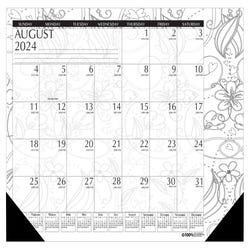 Image for House of Doolittle, Recycled, Academic Doodle Desk Pad, August 2024-July 2025, 22 x 17 Inches from School Specialty