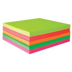 Image for Sax Origami Paper, 6-3/4 x 6-3/4 Inches, Assorted Fluorescent Colors, Pack of 500 from School Specialty