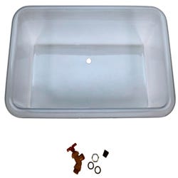 Image for Childcraft Heavy-Duty Plastic Replacement Tub, Clear, 30 x 18 x 8 Inches from School Specialty