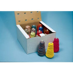 Image for Pacon Economy Novelty Yarn with Dispenser Box, Assorted Color, 4 Ounce, Set of 16 from School Specialty