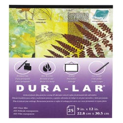 Image for Grafix Dura-Lar Transparent Film, 9 x 12 Inches, 0.005 Inch Thickness, 25 Sheets from School Specialty