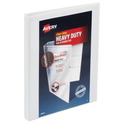 Image for Avery DuraHinge Heavy Duty View Binder, 1/2 Inch, Slant Ring, White from School Specialty