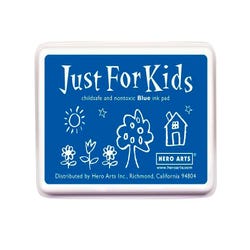 Image for Hero Arts Rubber Non-Toxic Stamp Pad, 3-3/4 x 2-1/4 Inches, Just for Kids, Blue from School Specialty