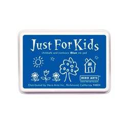 Image for Hero Arts Rubber Non-Toxic Stamp Pad, 3-3/4 x 2-1/4 Inches, Just for Kids, Blue from School Specialty