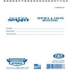 Image for School Smart Spelling Tablet, 4 x 9 Inches, Spiral Bound, 40 Sheets from School Specialty