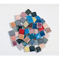 Image for Jennifer's Mosaics Porcelain Special Bulk Mosaic Tile, 3/8 in, Assorted Color, 5 lb Bag, Pack of 2650 from School Specialty