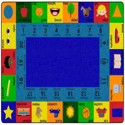 Image for Childcraft Bilingual Carpet, Rectangle from School Specialty