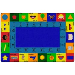 Image for Childcraft Bilingual Carpet, 10 Feet 6 Inches x 13 Feet 2 Inches, Rectangle from School Specialty