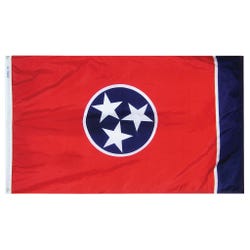 Annin Nylon Tennessee Heavy Weight Outdoor State Flag, 4 X 6 ft, Item Number 017373