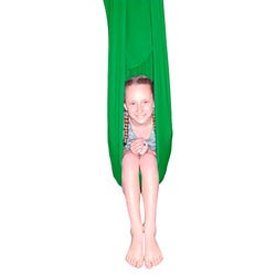 Image for Abilitations Cocoon Swing, Lycra, 60 x 40 Inches, 120 Pound Capacity, Green from School Specialty