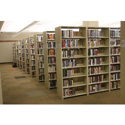 Aurora Quick-Lok Closed Back Library Shelves Add-On, 6 Shelves 4001135