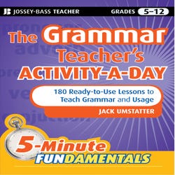 Image for John Wiley And Sons The Grammar Teacher's Activity-A-Day, Paperback from School Specialty