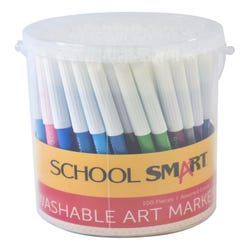 Image for School Smart Washable Markers, Fine Tip, Assorted Colors, Pack of 100 from School Specialty