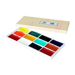 Image for Sumi Traditional Japanese Watercolor Set, Assorted Colors, Set of 12 from School Specialty