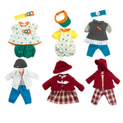 Image for Miniland Doll All-Season Fashion Clothing, 15 Inches, Set of 6 from School Specialty