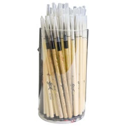 Image for Sax Watercolor Paint Brushes with Bamboo Handles, Assorted Sizes, Set of 72 from School Specialty