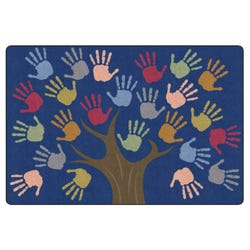 Image for Childcraft Handprint Tree Seating Carpet, Rectangle from School Specialty