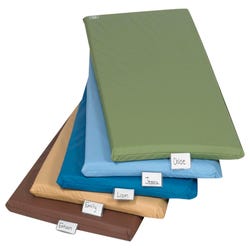 Image for Childcraft Rainbow Rest Mat, Vinyl, 48 x 24 x 2 Inches, Assorted Earthtone, Pack of 5 from School Specialty